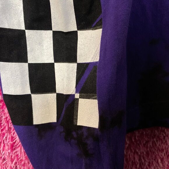 Broken Promises Checkered Pattern Tie Dye Long Sleeve L - Picture 5 of 5